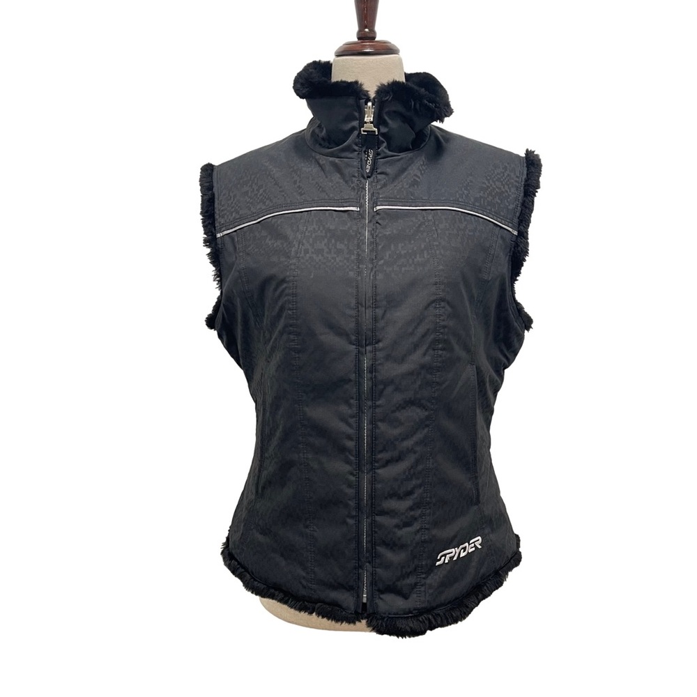 Spyder Reversible Day To Night Black Vest Size 6